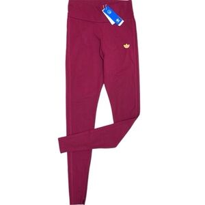 Adidas Originals Class of '72 Leggings Legacy Burgundy NWT Women’s Size Medium